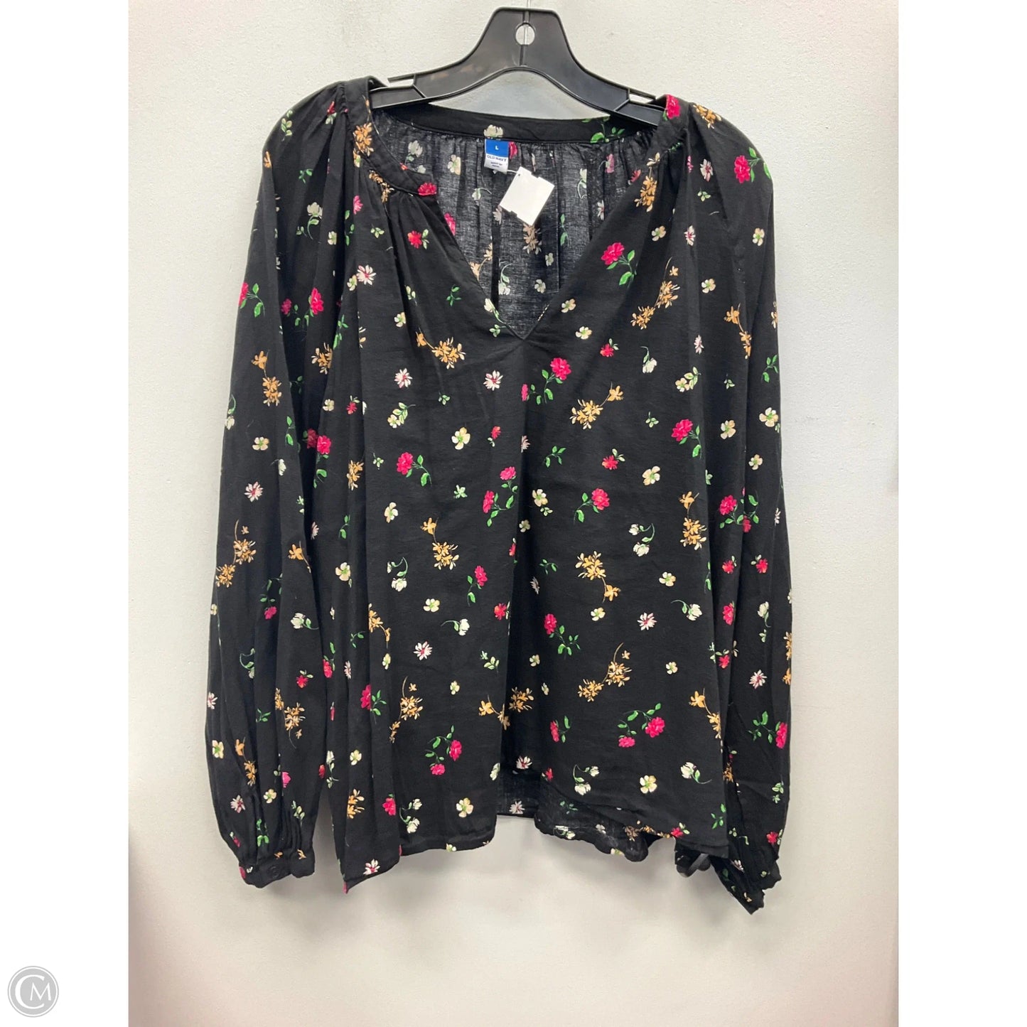 Top Long Sleeve By Old Navy In Floral Print, Size: L