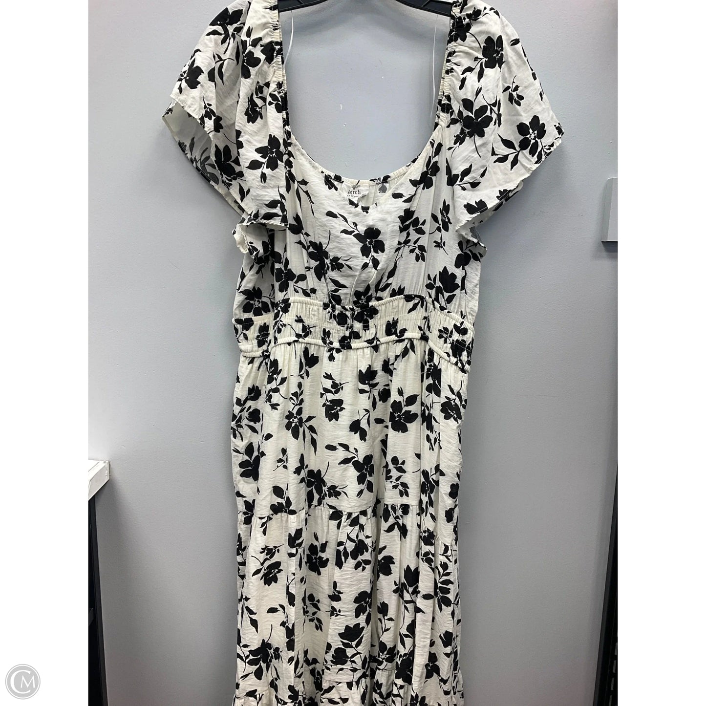 Dress Casual Midi By Blu Pepper In Black & White, Size: 1x