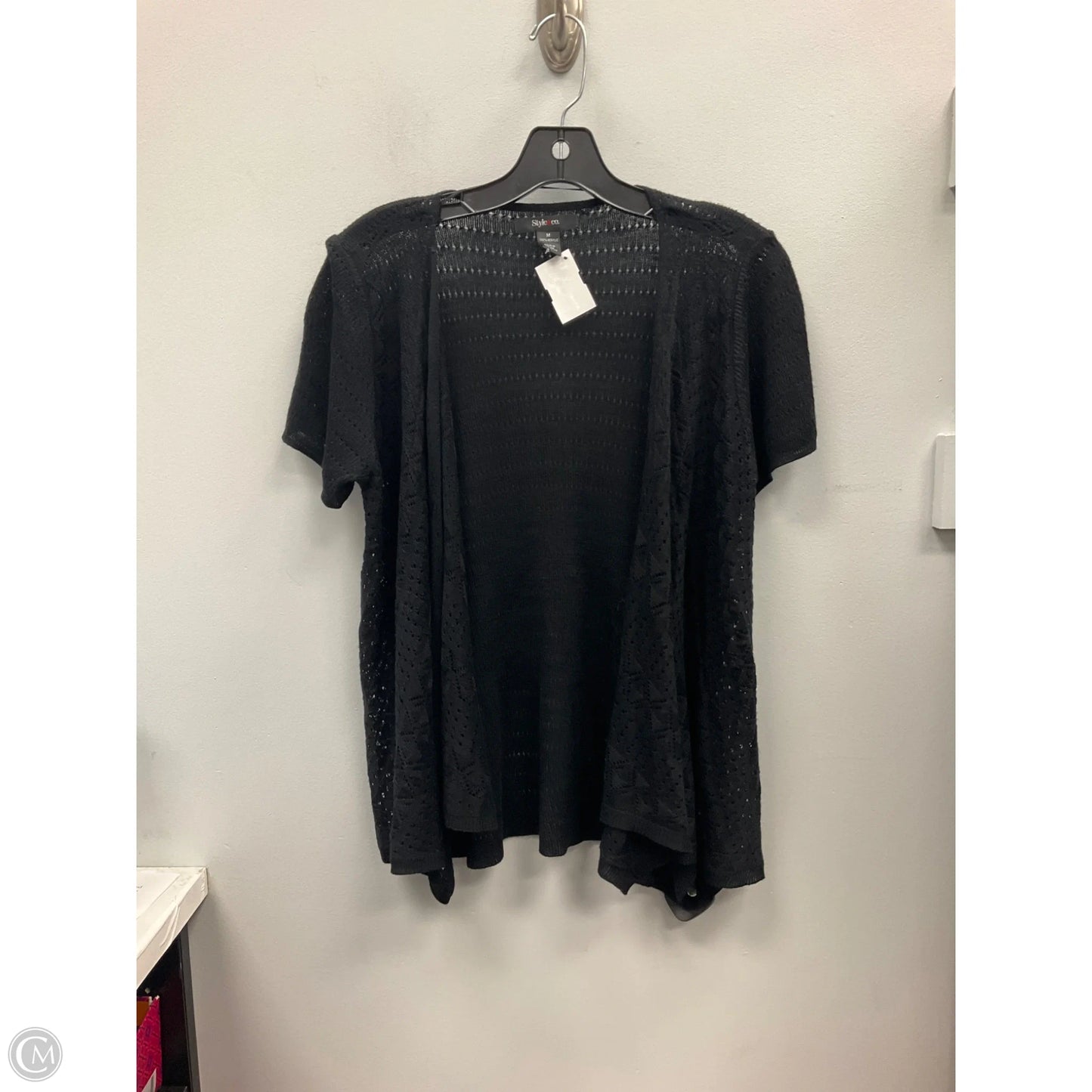 Cardigan By Style And Company In Black, Size: M