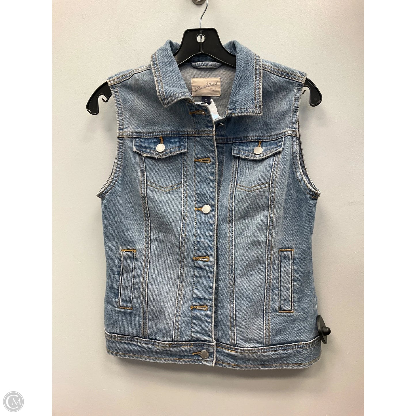 Vest Other By Universal Thread In Blue Denim, Size: Xs