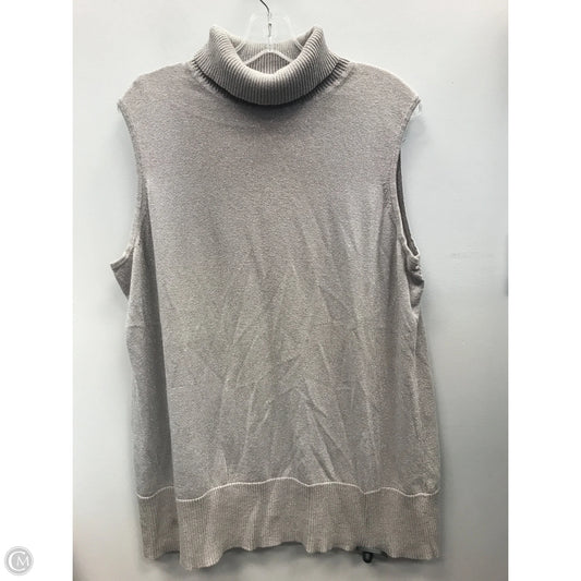 Top Long Sleeve By Liz And Me In Silver, Size: 1x