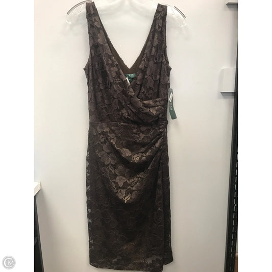 Dress Party Short By Lauren By Ralph Lauren In Brown, Size: 8