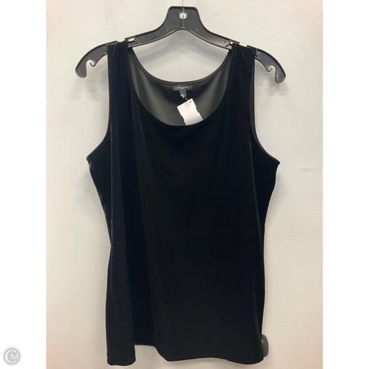 Top Sleeveless By Talbots In Black, Size: L