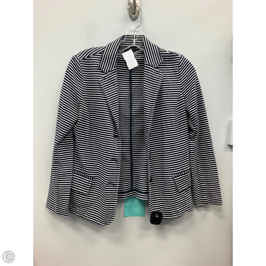 Blazer By Talbots In Striped Pattern, Size: Mp