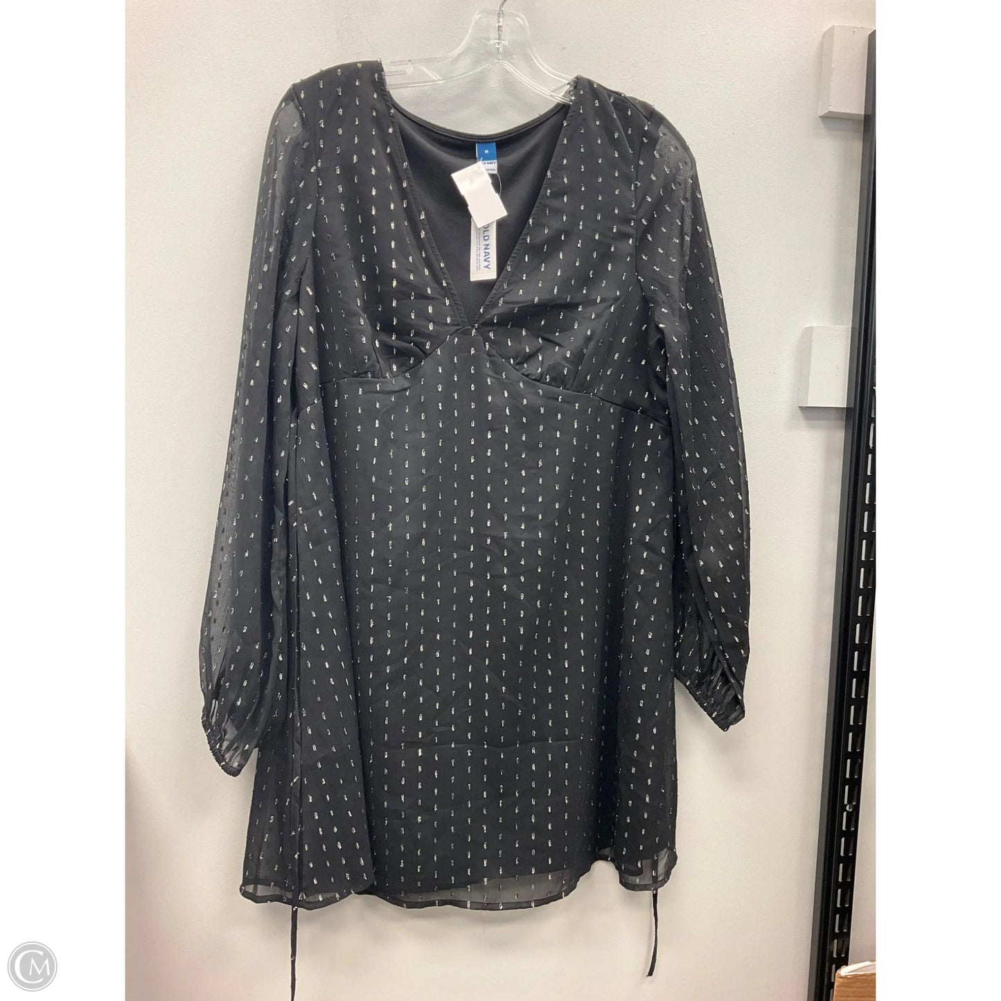 Dress Casual Short By Old Navy In Black & Silver, Size: M