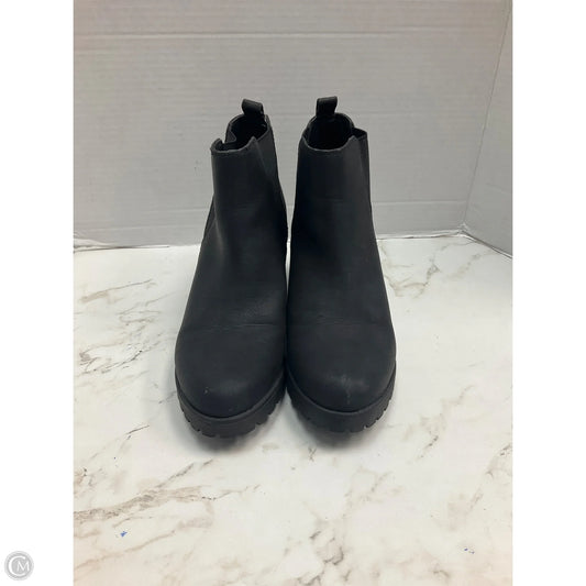 Boots Ankle Heels By Clothes Mentor In Black, Size: 8