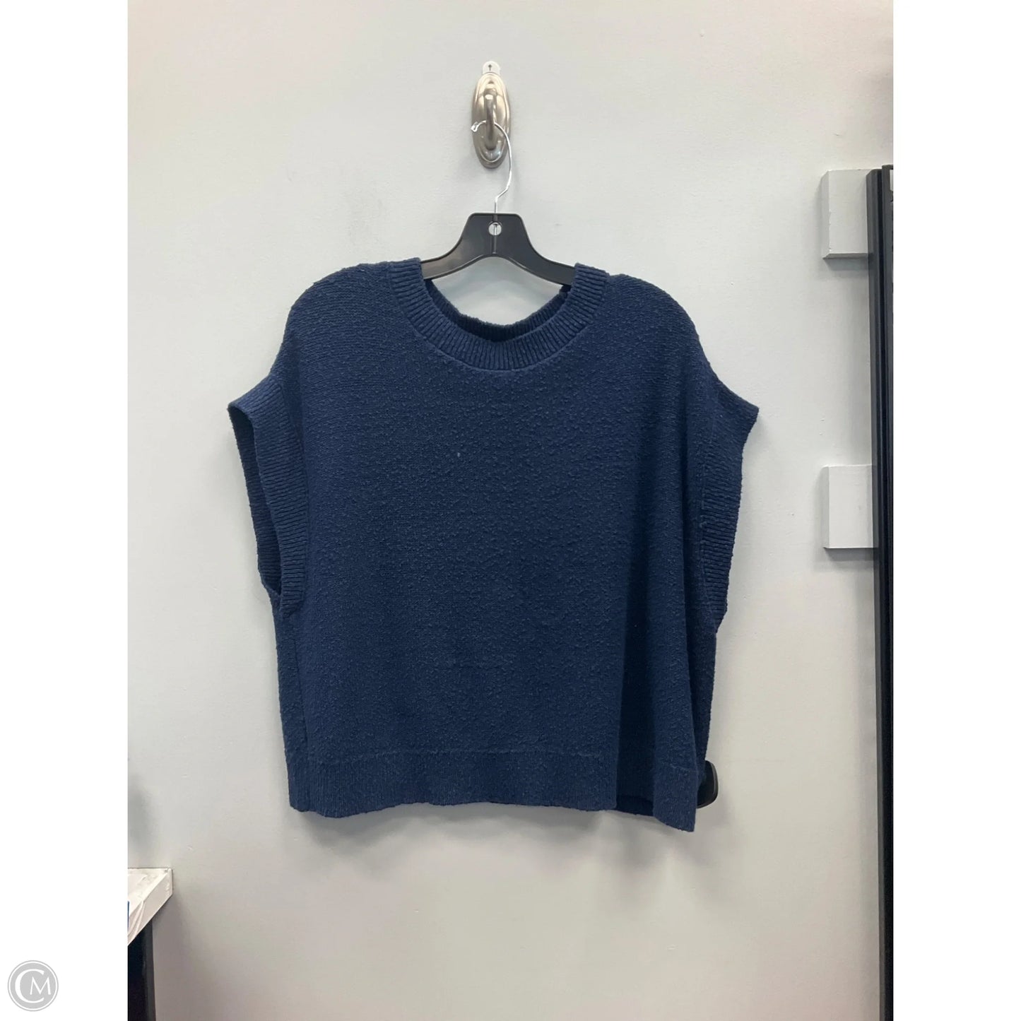 Vest Sweater By Loft In Blue, Size: Xl