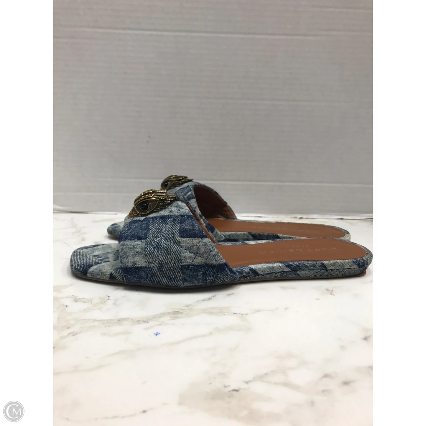 Sandals Designer By Kurt Geiger In Blue, Size: 6.5