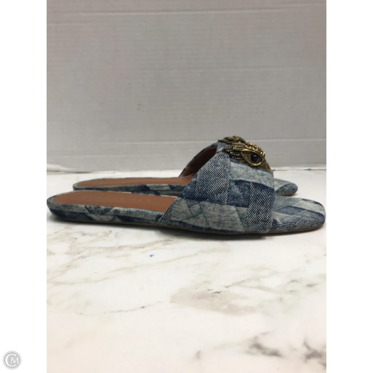 Sandals Designer By Kurt Geiger In Blue, Size: 6.5