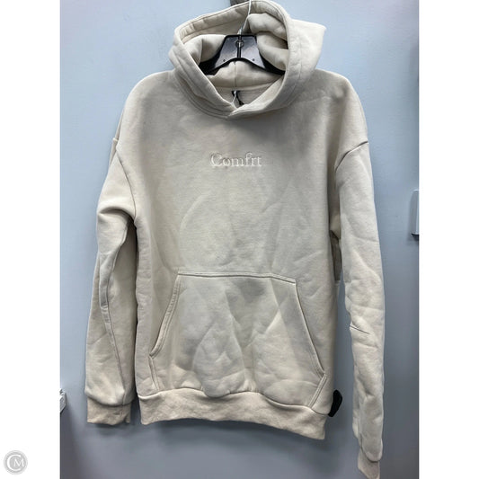 Sweatshirt Hoodie By Clothes Mentor In Beige, Size: S