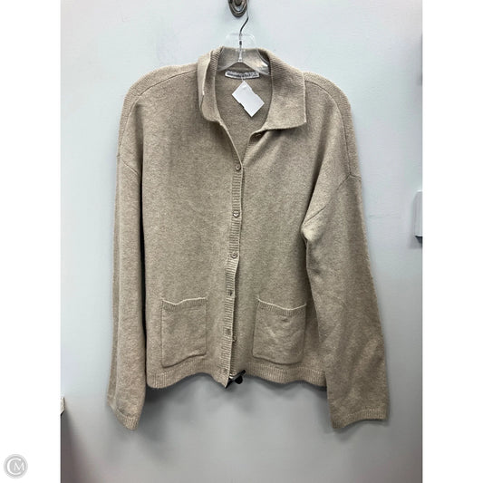Sweater Cardigan By Abercrombie And Fitch In Tan, Size: S