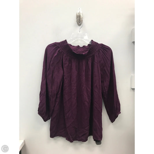 Top Long Sleeve By Xcvi In Purple, Size: S