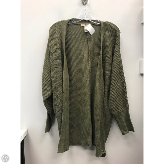 Sweater Cardigan By Clothes Mentor In Green, Size: S