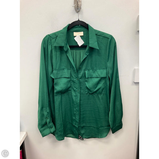 Top Long Sleeve By Melloday In Green, Size: M