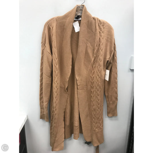 Sweater Cardigan By Ellen Tracy In Brown, Size: S