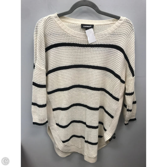 Sweater By Express In Black & Cream, Size: S