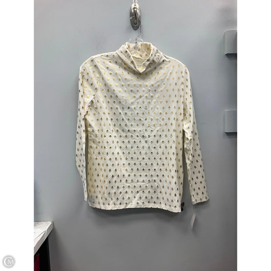 Top Long Sleeve By Talbots In Cream, Size: Mp