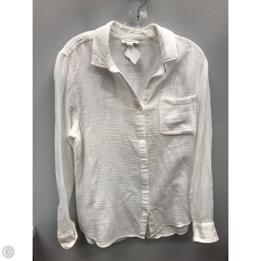 Top Long Sleeve By Beachlunchlounge In White, Size: L