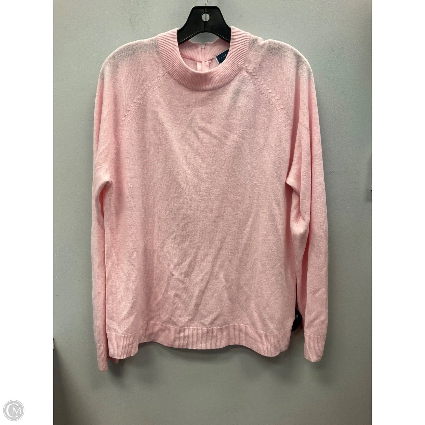 Sweater By Karen Scott In Pink, Size: Xl