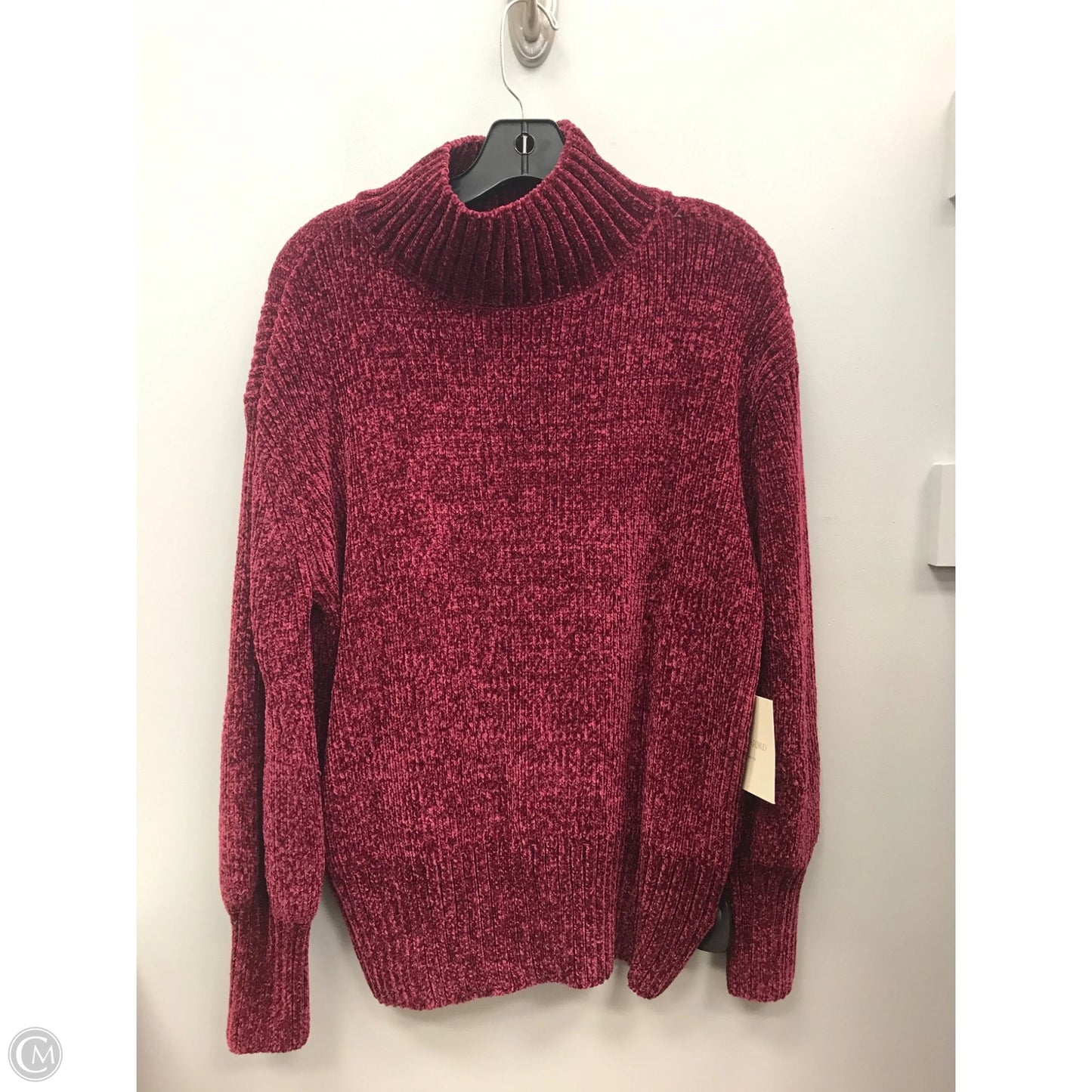 Sweater By Cynthia Rowley In Maroon, Size: Xl