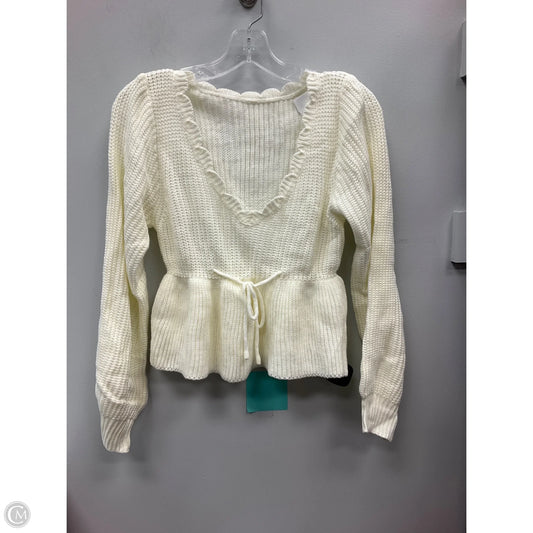 Sweater By Clothes Mentor In Cream, Size: S