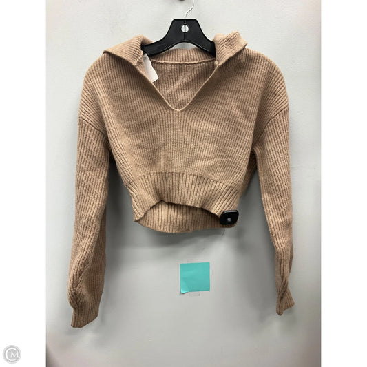 Sweater By Clothes Mentor In Tan, Size: S