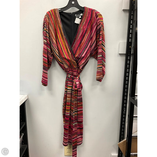 Dress Party Midi By Clothes Mentor In Multi-colored, Size: 12