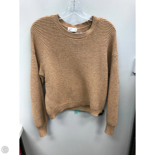 Sweater By Poof In Tan, Size: L