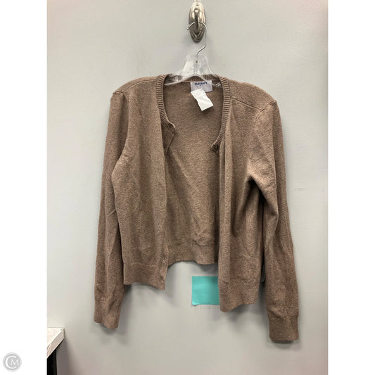 Sweater Cardigan By Old Navy In Tan, Size: L