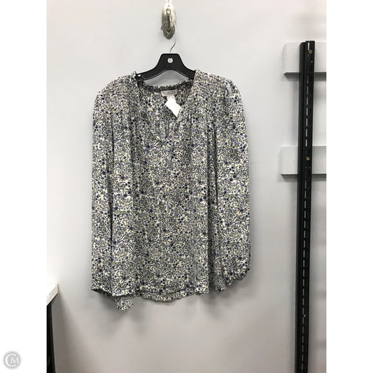 Top Long Sleeve By Rachel Zoe In Floral Print, Size: Xl