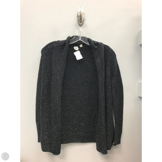 Sweater Cardigan By Gap In Black & Silver, Size: 10