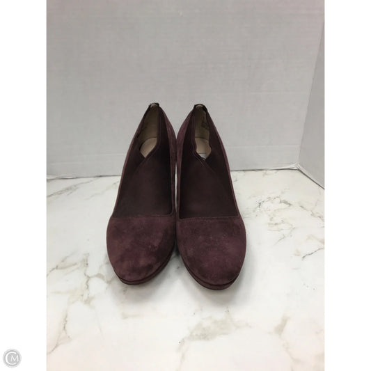 Shoes Heels Stiletto By Clarks In Maroon, Size: 7.5