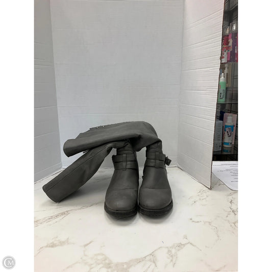 Boots Knee Heels By Dream Pairs In Grey, Size: 8