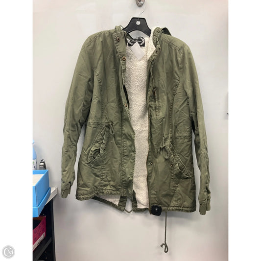Jacket Faux Fur & Sherpa By Ambiance Apparel In Green, Size: S