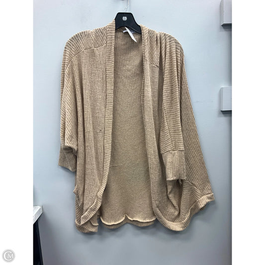 Sweater Cardigan By Clothes Mentor In Tan, Size: M