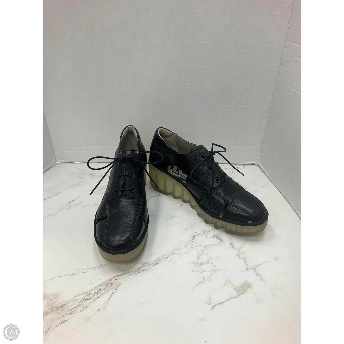 Shoes Heels Wedge By Fly London In Black, Size: 8