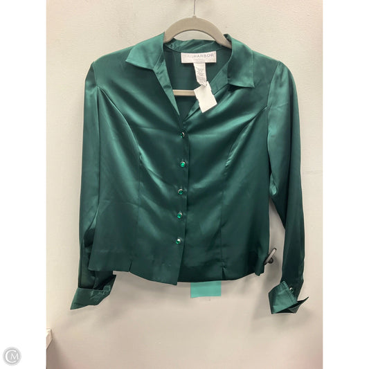 Top Long Sleeve By Sag Harbor In Green, Size: 4p