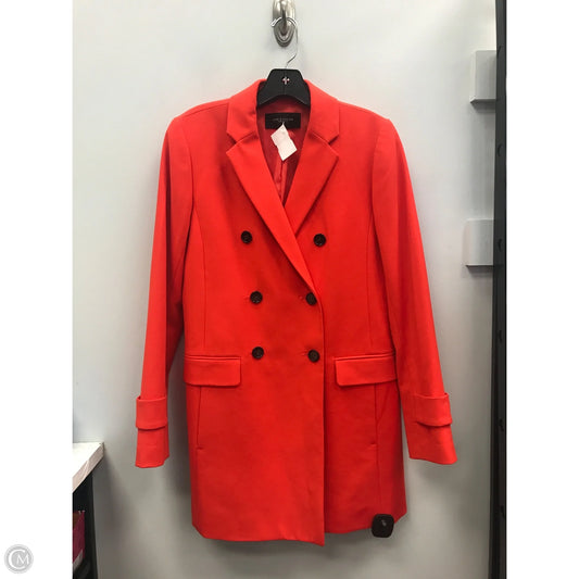Coat Peacoat By Ann Taylor In Orange, Size: 2
