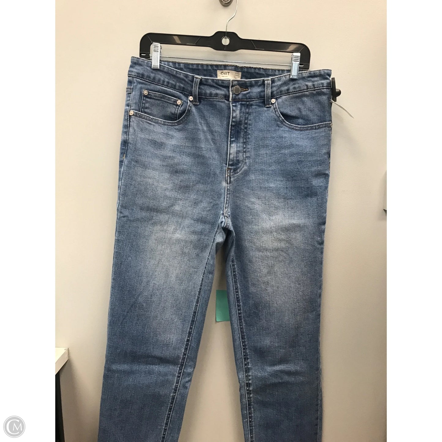 Jeans Straight By Oat In Blue, Size: 12