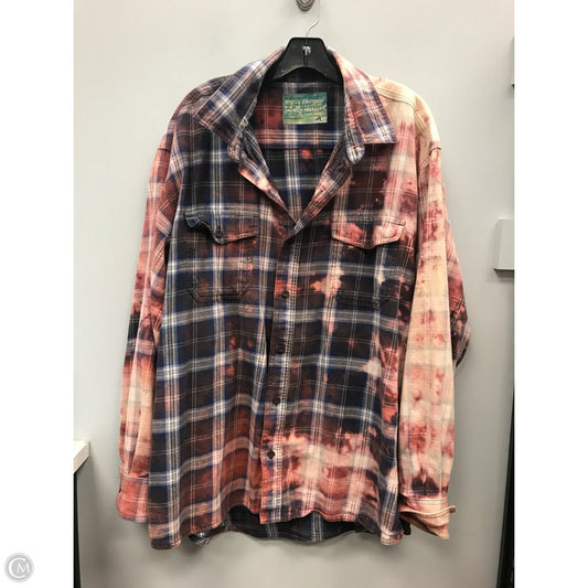 Top Long Sleeve By Clothes Mentor In Plaid Pattern, Size: 2x