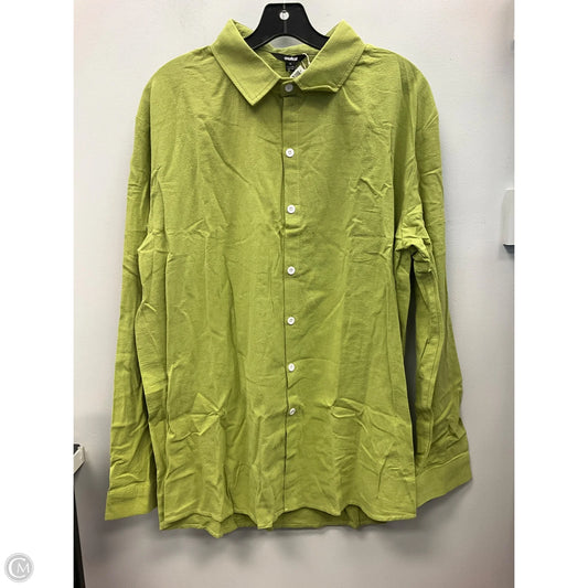 Top LS By Clothes Mentor In Green, Size: Xl