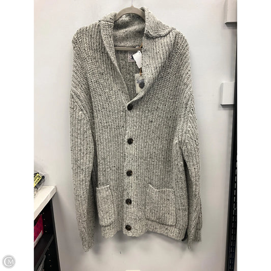 Sweater Cardigan By Clothes Mentor In Grey, Size: 2x