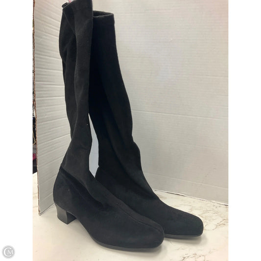 Boots Mid-calf Heels By Munro In Black, Size: 7
