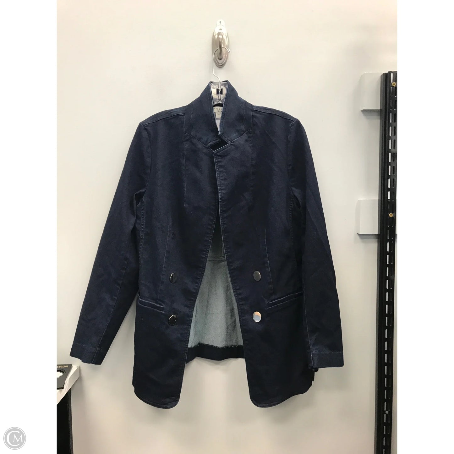 Jacket Denim By Anne Klein In Blue, Size: M