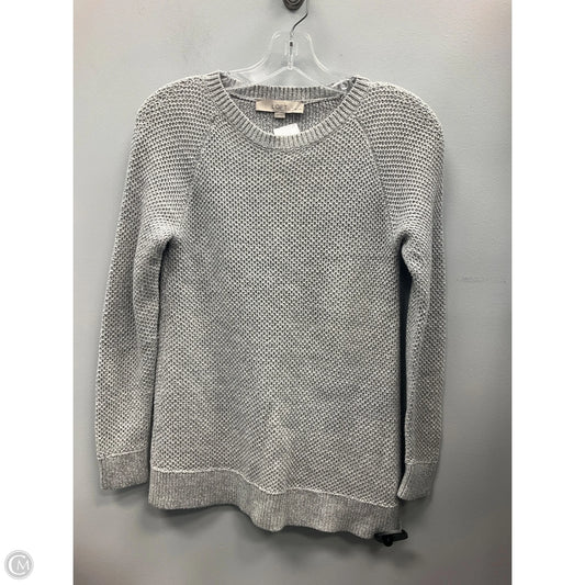 Sweater By Loft In Grey, Size: Xxsp