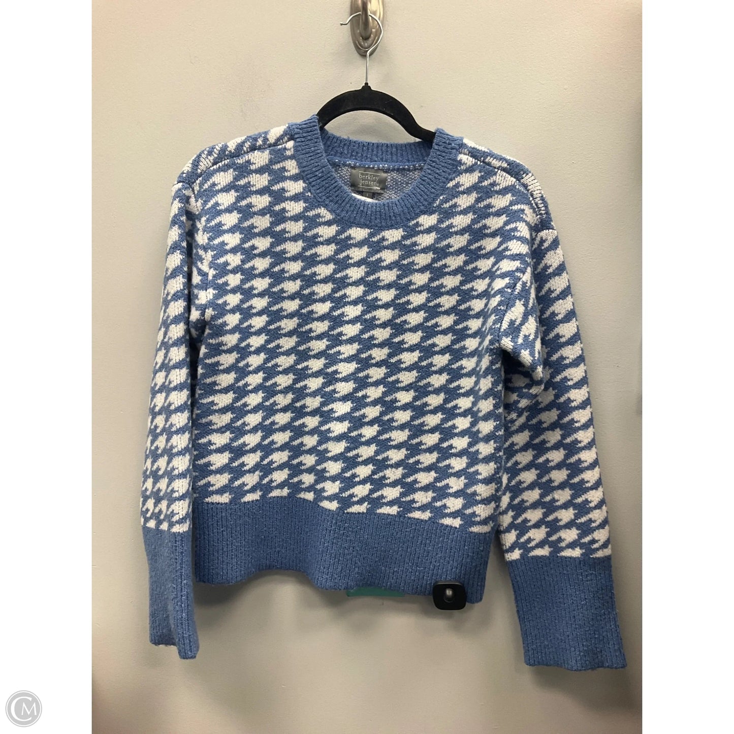 Sweater By Berkley Jensen In Blue & White, Size: S