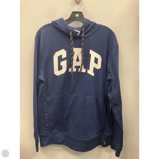 Sweatshirt Hoodie By Gap In Blue, Size: S
