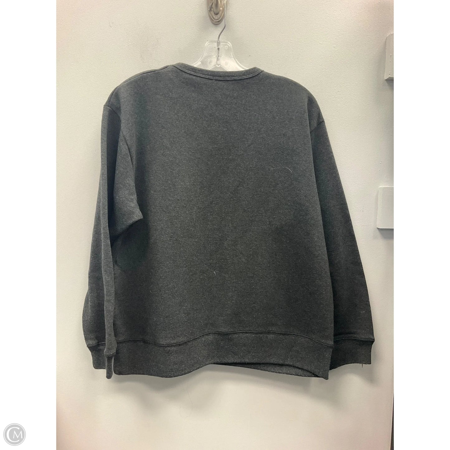 Sweatshirt Crewneck By Calvin Klein In Grey, Size: S