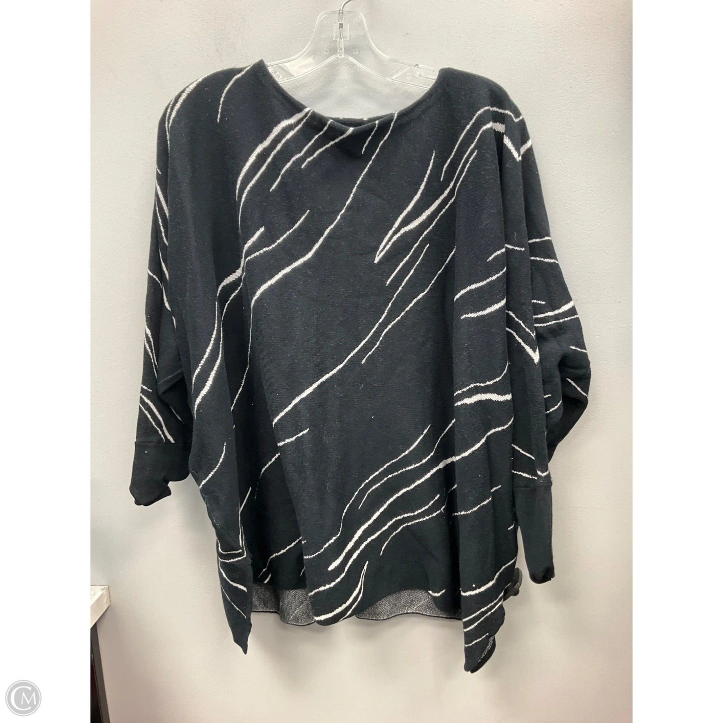 Sweater By Alfani In Black & White, Size: M