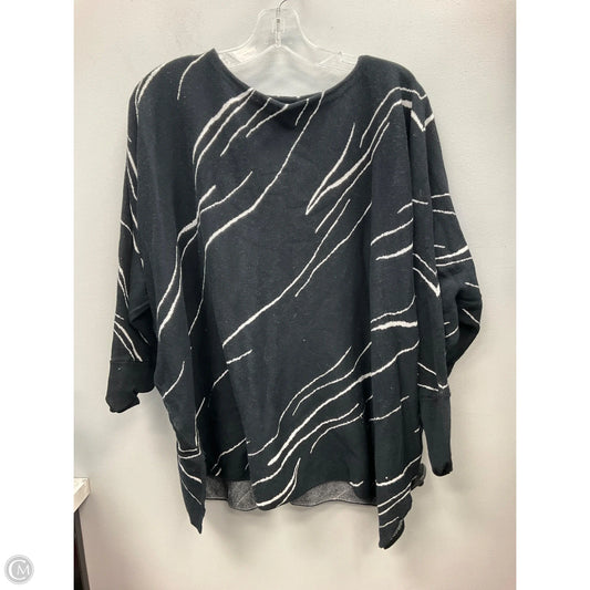 Sweater By Alfani In Black & White, Size: M